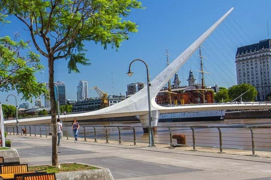 Buenos Aires: Montserrat, San Telmo, La Boca, and Puerto … - Puente de la Mujer in Puerto Madero: Calatrava’s signature finish