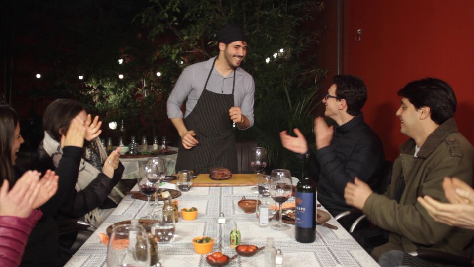 Secrets of Asado in Buenos Asado, BBQ and Dinner - The meat lineup: morcilla, short ribs, and bife de chorizo
