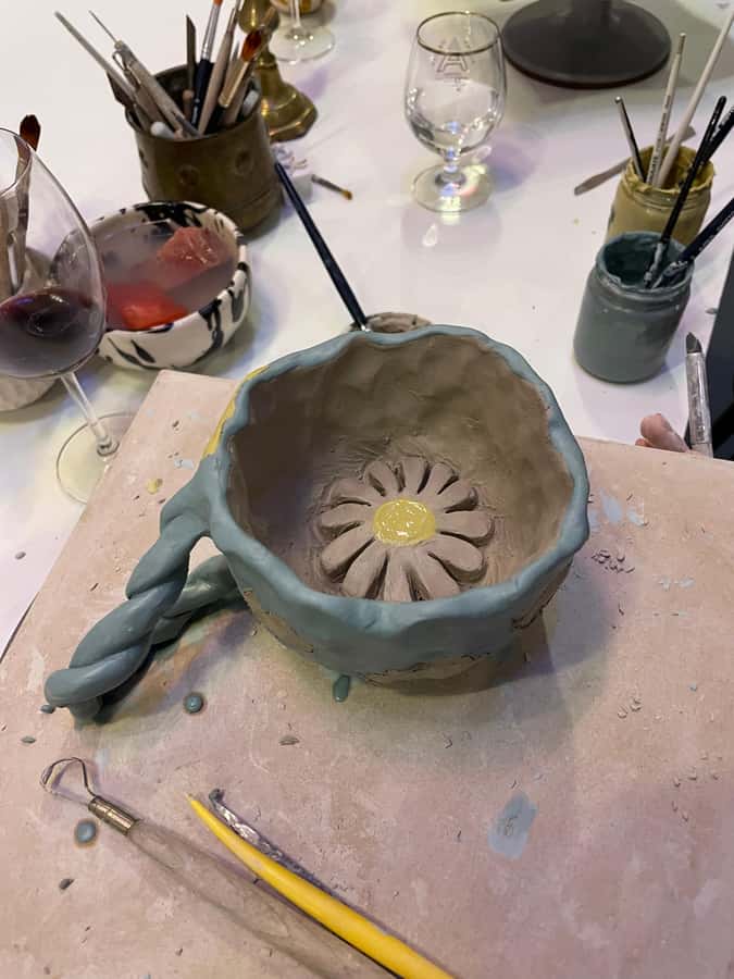Wine & Pottery Class For Beginners in Buenos Aires Argentina - Glazing, Firing, and Getting Your Piece Back Weeks Later