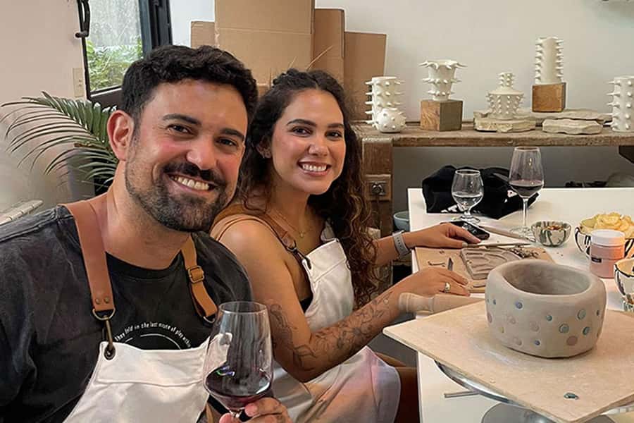 Wine & Pottery Class For Beginners in Buenos Aires Argentina - The Class Flow: From Clay Basics to Decorating Your Piece